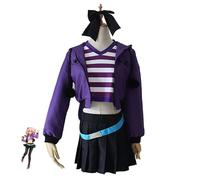 JOJO STYLE Cosplay Costume Anime Fate/Apocrypha Astolfo Cosplay Costume Halloween Carnival The Full Set Includes T-Shirt + Jacket + Skirt + Belt + Headwear Costume Props for Adults,S