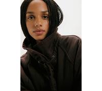 Jojo Washed Oversized Funnel-Neck Jacket at Free People in Brown Bear, Size: Small - female