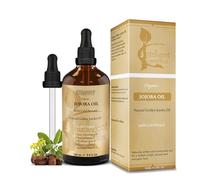 Jojoba Oil Certified Organic - 100% Cold Pressed - Vegan, Extra Virgin, Pure, Unrefined - Face Skin Body Hair Oil for Sensitive & Acne Prone Skin - Glass Bottle with Pipette