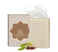 Jojoba Oil & Goat Milk Handmade Bath Soap Bar (100g) | Natural Soap for Skin Hydration, Nourishment, Tan Removal & Glowing Skin