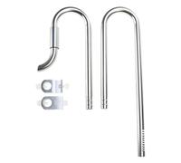 jojobasec Aquarium Water Grass Fish for Filter Outflow Pipe Stainless Steel Tube with Skimmer