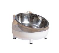 jojobasec for Cat Elevated Bowls Tilted Raised Dish Pet Feeding Bowl with Stand for Cats and Puppy Safe Stainless Steel and Plasti