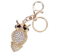 jojobasec Owl Crystal Keyring Charm Pendant Handbag Purse Bag for Key Chain Keychain