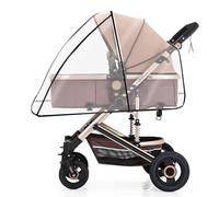 jojobasec Stroller Rain Cover - Windproof, Waterproof Baby Travel Stroller Shield - Universal Fit - Clear