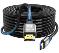 jojobnj 4K HDMI Cable 15m, High Speed HDMI 2.0 Cord 4K@60Hz 18Gbps, Ultra HD,Ethernet Audio Return,1080p,3D,Arc, HDR Compatible with Xbox,PS5/PS4,HDTV,Laptop ect(Silver)