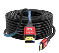 jojobnj 4K HDMI Cable 15m, High Speed HDMI 2.0 Cord 4K@60Hz 18Gbps, Ultra HD,Ethernet Audio Return,Video 4K,1080p,3D,Arc, HDR Compatible with Xbox,PS5/PS4,HDTV,Laptop ect(Red)