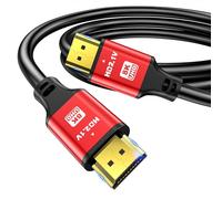 jojobnj 8K HDMI Cable 2m, High Speed HDMI Cable 48Gbps 8K@60Hz 4K@120Hz, HDCP 2.2 & 2.3, DTS:X, HDR 10 Compatible with Roku TV/eARC/3D/PS5/HDTV/Laptop/Blu-ray (RED)