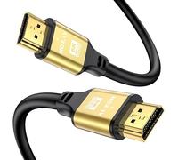jojobnj Short Hdmi Cable 0.5M, 8K@60Hz 4K@120Hz, 48 Gbps Ultra High Speed Hdmi 2.1 cord with Gold-plated Connectors, Aluminum Shell, for Monitor, Laptop, TV, soundbar, PS5, Xbox, Gaming Console(GOLD)