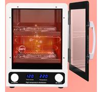 JOJOCOSMO Beauty Tool Sterilizer, 600W Dry Heat Disinfector, 220℃ Nail Tool Steriliser,12L Autoclave Sterilizer With Temperature Display and Timer for Sundry Beauty Nail Metal Tools