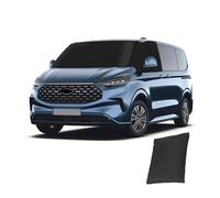 JOJOCY Black Solid 600D Oxford PVC Windscreen Cover for Ford Transit Custom 2012-2024, Van Windshield Cover
