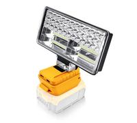 JOJOCY LED Work Light, 90W 5400LM Wireless LED Floodlight, Portable Construction Site Lamp, Battery Headlight with Type C Charging for Dewalt 18V/20V
