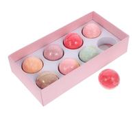 jojofuny 1 Box Foot Bath Ball Set Foot Care Soak Ball with Ginger Lavender Wormwood Saffron Extract for Removing Dead Skin Suitable for Elders at Home Bath Random Color Random Style