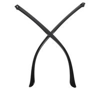 jojofuny 1 Pair Black Plastic Eyeglasses Temple Replacement Arms, No Screw Clip-on Design for Sunglasses and Glasses Frame Repair, Lightweight Eyewear Legs Suitable for Daily Use
