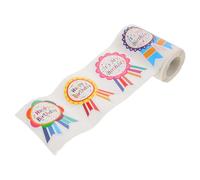 jojofuny 1 Roll Happy Birthday Badge Stickers Envelope Seal Decorations Birthday Party Favor Sticker for Students Boho Labels for Kids Cards Scrapbooking, Kindergarten Holiday Badge Decals