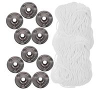 jojofuny 1 Set DIY Candle Wicks Polyester Wicks with Base for Candle Making Oil Lamps for Craft Projects Lightweight Durable Compatible with All Wax Types