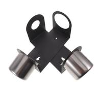 jojofuny 1 Set Funnel Buddy - Wall-Mounted with Removable Drip Cup - Space-Saving Metal Fluid Drain Funnel Bracket for Workshop Liquid Organizer Garage Solution
