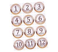 jojofuny 1 Set Monthly Stickers Baby Month Stickers Baby Newborn Baby Month Old Stickers For Newborn Babies Baby Boy Month Stickers Newborn Stickers Milestone Stickers Paper