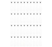 jojofuny 1 Set Nail Display Cards: Removable 40 Tips Display - Magnetic Nail Color Testing Board - Clear Sample Sticks for Manicure Art Practice Presentation