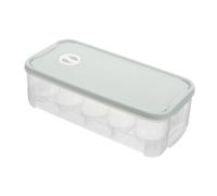 jojofuny 10 Eggs Egg Storage Container Plastic with Lid Stackable Convenient to Use Food Safe for Freezer and Fridge