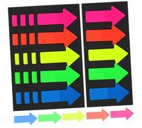 jojofuny 10 Sets Re Stickable Arrow Shaped Page Markers Classified Index Stickers for Efficient Reading for Students Book Lovers Convenient Book Tabs for Quick Navigation