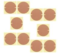 jojofuny 10 Sheets Arcshaped Adhesive Heel Protection Pads for Foot Care, Cotton and Elastic Fiber Material, Comfortable and Invisible Heel Anti-wear Stickers Suitable for Office and Dates