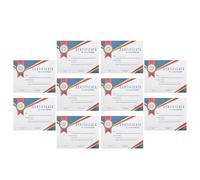 jojofuny 10 Sheets English Edition Award Certificates for Students with Colorful Printing, Delicate Achievement Paper, Kindergarten Recognition Certificate Set