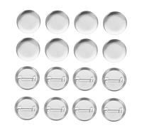 jojofuny 100 Sets DIY Badge Button Parts Empty Tinplate Badge Blanks for Crafts Smooth Surface Durable Iron Material School Projects Parties