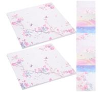 jojofuny 100 Sheets Double-Sided Origami Paper Set for Children DIY Handcraft Starry Night Folding Art Paper Cards with Colorful Patterns for Creative Crafts and Educational Activities