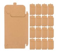 jojofuny 100pcs CD Bags CD Storage Case and Game Lovers Light Brown Paper Kraft Style and Dvds Office and Cinema Use