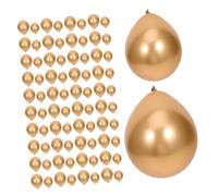jojofuny 100pcs Chrome Gold Balloons Set Shower Birthday Party Anniversary Graduation Decorations Helium Ready for Stunning Balloon Arch Garland