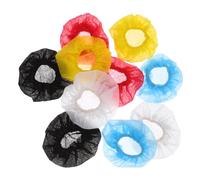 jojofuny 100pcs Disposable Microphone Covers Non Woven Windshield Protectors for Ktv Recording Studios and Presentations Versatile Mic Covers Mixed Colors White Black Red Yellow