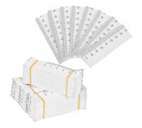 jojofuny 100Pcs Disposable Paper Tape Measure Double Sided Flexible Ruler 1m (39.37inch) for Body Waist Hip Circumference Tailor Sewing Garment Fitting Assessment