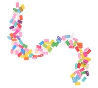 jojofuny 100pcs DIY Loose Beads DIY Crafting Glass Beads Assorted Color Delicate Easy to String Beautiful Shapes for Crafts Making and Handmade Headdress Suitable for Anniversary Day