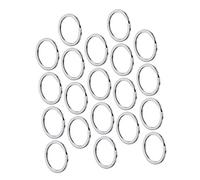 jojofuny 100Pcs Durable Metal Key Chain Rings Premium Strong Flat Round Split Rings for DIY Crafts Home Car Keys Pendant Accessories