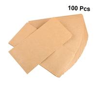 jojofuny 100pcs Kraft Paper Envelopes Vintage Yellow Kraft Envelope Thickened Plain Blank Retro for Office School Business Storage