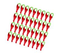 jojofuny 100Pcs Mini Red Chili Pepper Glass Beads Pendant Charms for Earring Necklace Bracelet Keychain DIY Jewelry Making Craft Supplies