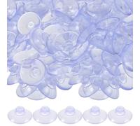 jojofuny 100pcs Mini Suction Cup Hooks with 20mm Diameter Reusable Glass Suction Pads for Kitchen and Bathroom Wall Hanging for Window Decorations and Storage Organization