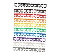 jojofuny 100pcs Multi-Color Cable Identification Tags Plastic Wire Labels for Network Power USB Charging Cords Prevent Tangling Organizing Cable Markers