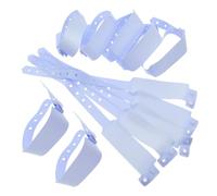 jojofuny 100PCS Patient Id Wristbands for Adults and Elderly Lightweight Medical Identification Bracelets Writable Disposable Hospital Wristbands for Secure Patient Identification and Event