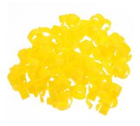 jojofuny 100pcs Plastic Dove Leg Rings Poultry Identification Rings for Small Poultry Breed Wide Application and Safe Design That Will Not Hurt Feet Farm Marker Tools for Birds Random Color
