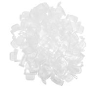 jojofuny 100pcs Plastic Shelf Card Buckle Clips Channel Grip Holders Advertising Card Holder for Supermarket Retail Shelf Fittings Price Tags Display