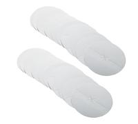 jojofuny 100pcs Silver Ear Care Protective Discs Drip Protectors Fire-resistant Wax Candle Shields for Blocked Ear Wax Removal