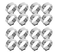 jojofuny 100pcs Stainless Steel Crimp Cinch Clamps for Pex Tubing Hose Clips for Leak Prevention Corrosion-Resistant Pipe Clamps Suitable for Plumbing and Water Line Repairs