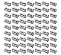 jojofuny 100pcs Stainless Steel Hydraulic Hose End Crimping Tool High-Pressure Hose Fitting Sleeve for Industrial Applications and Hydraulic Systems Featuring Secure Connection