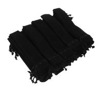 jojofuny 100pcs Velvet Pencil Case Black Velvet Pouch Drawstring for Fountain Pens Pencil Holder Pen Bag Case for Office School Travel