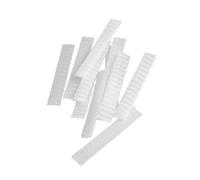 jojofuny 100pcs White 12x1cm PE Plastic Mesh Protective Covers Sleeves for Makeup Brushes Makeup Brush Protector for Cosmetic Travel and Storage Sleeve