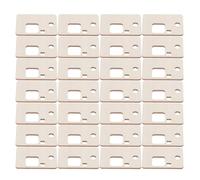 jojofuny 100pcs Wooden Embroidery Thread Organizer Bobbins for Cross Stitch DIY Sewing Storage Portable Floss Holder for Needlework Craft Supplies