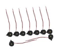 jojofuny 10pcs Active Piezoelectric Buzzer Dc Continuous Alarm Mini Buzzer High Decibel Electric Sound for Safety Warning Systems Games and Physics Projects