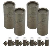 jojofuny 10pcs Black Gold Kraft Paper Cylinder Packaging Box 10ml Essential Oil Bottle Tubes with Lid, Cardboard Tube Storage for Tea Leaf, Craft, and Travel Packing
