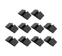 jojofuny 10pcs Black Plastic Triangle Reinforcement Fittings Dog Gate Feet Pet Gate Stabilizer Fence Support Feet for Freestanding Dog Pen Barrier Stair Panel